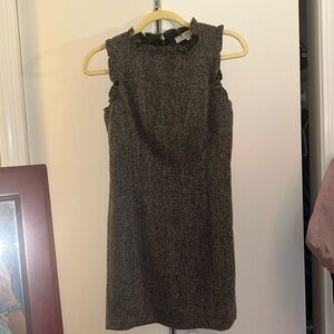 Ann Taylor, petite white, and black dress